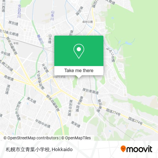 札幌市立青葉小学校 map