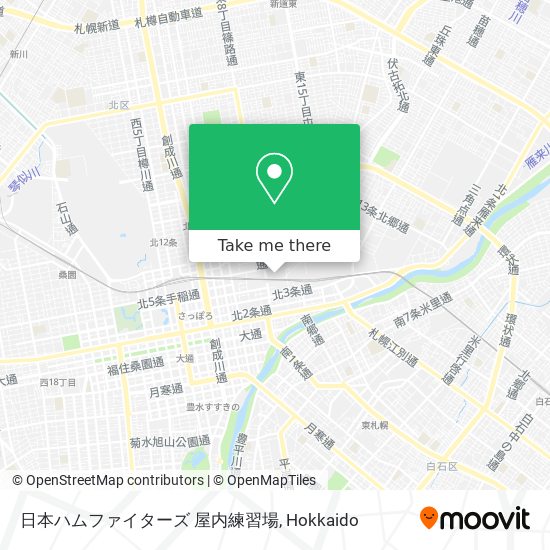 日本ハムファイターズ 屋内練習場 map
