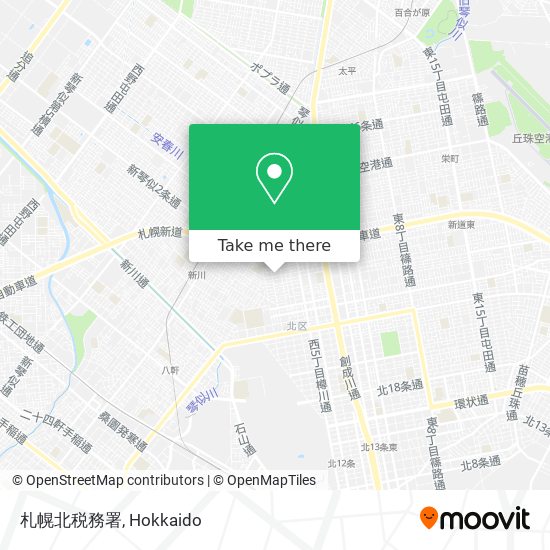 札幌北税務署 map