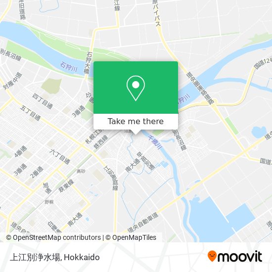 上江別浄水場 map