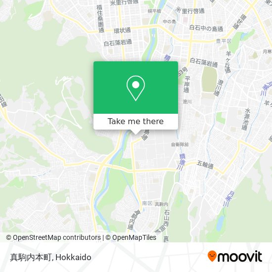 真駒内本町 map