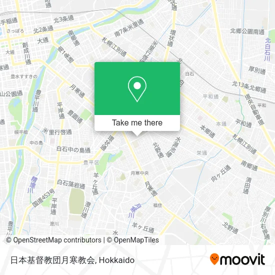 日本基督教団月寒教会 map
