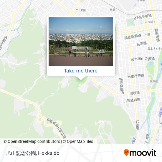 旭山記念公園 map