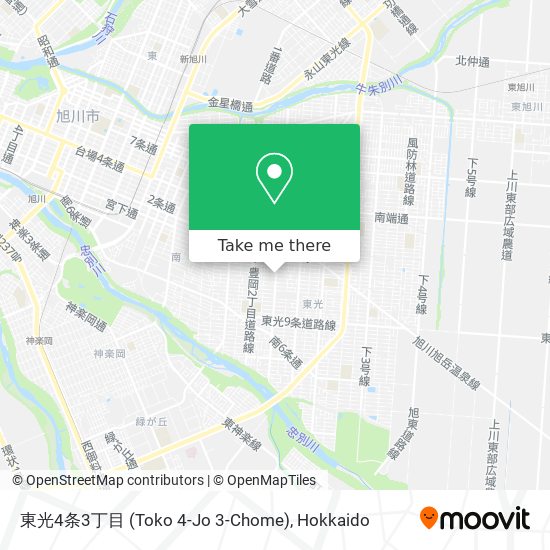 東光4条3丁目 (Toko 4-Jo 3-Chome) map