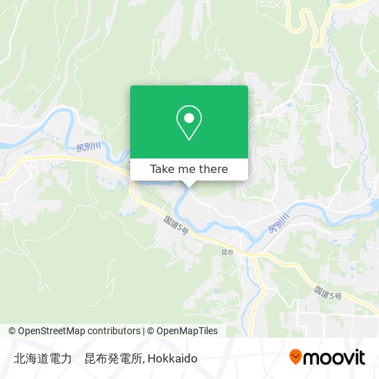 北海道電力　昆布発電所 map