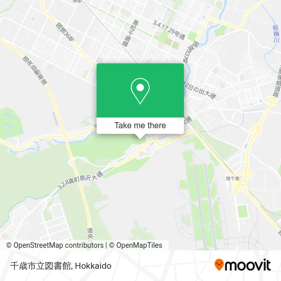 Chitose City Library map