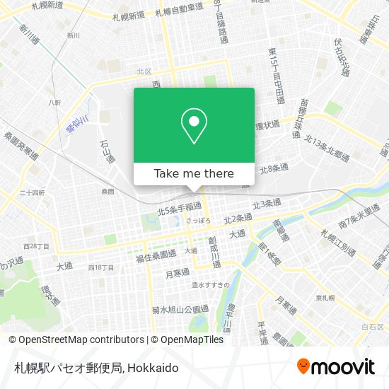 札幌駅パセオ郵便局 map
