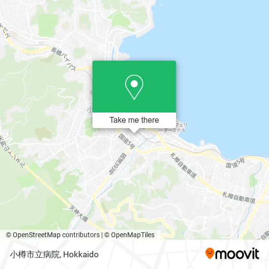 小樽市立病院 map