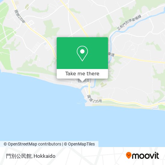 門別公民館 map