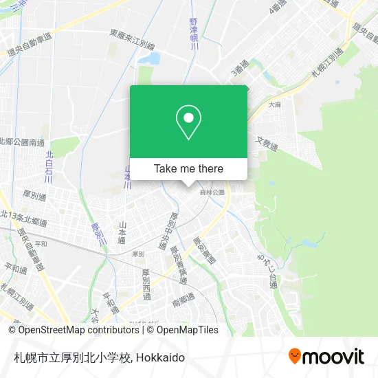 札幌市立厚別北小学校 map