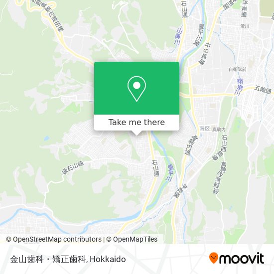 金山歯科・矯正歯科 map