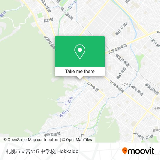 札幌市立宮の丘中学校 map