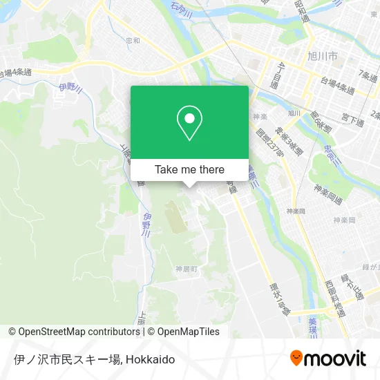 伊ノ沢市民スキー場 map