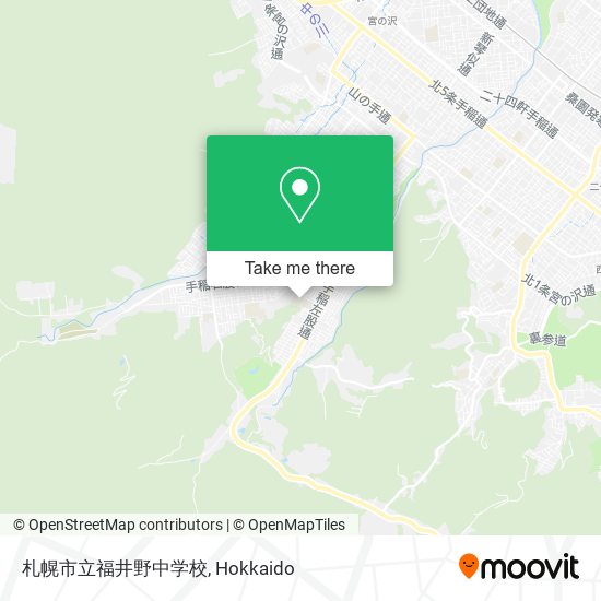 札幌市立福井野中学校 map