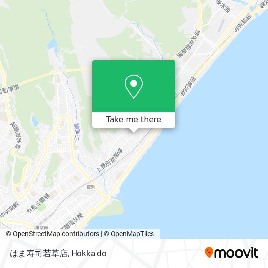はま寿司若草店 map