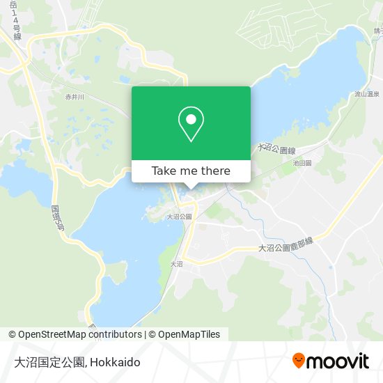 大沼国定公園 map