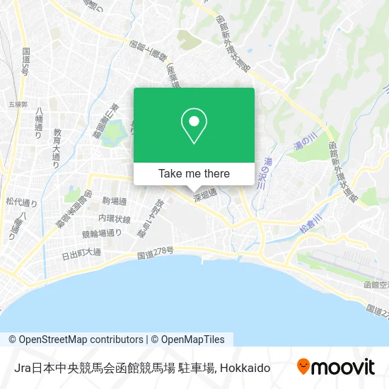 JRA Hakodate Racecourse Parking Lot map