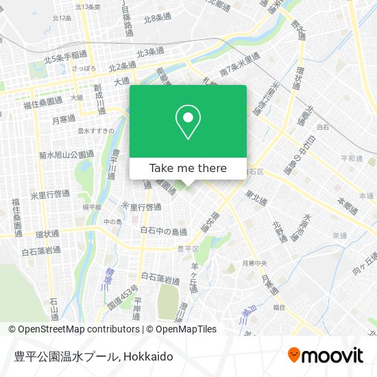 豊平公園温水プール map