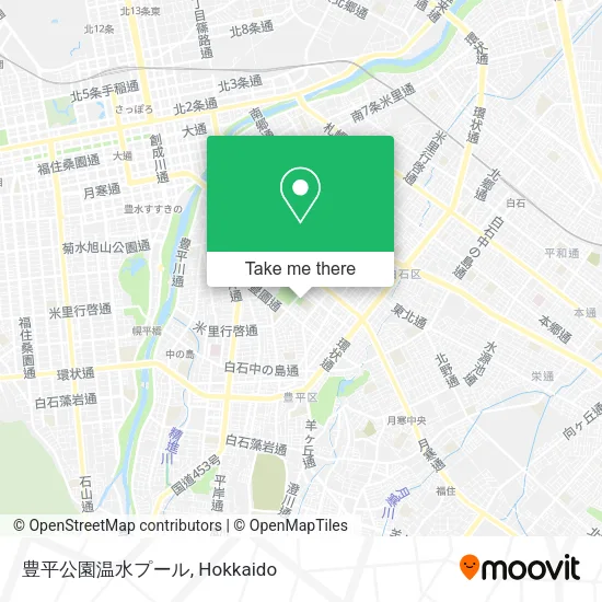 Toyohira Park Heated Pool map