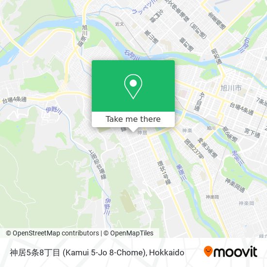 神居5条8丁目 (Kamui 5-Jo 8-Chome) map