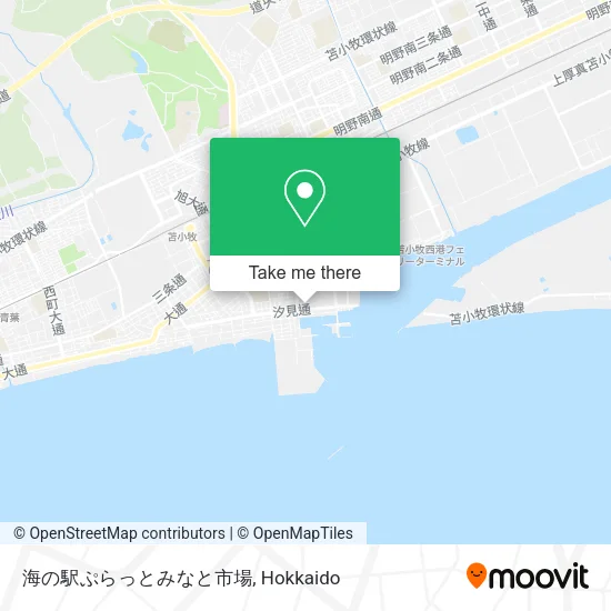 海の駅ぷらっとみなと市場 map
