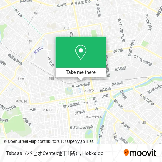 Tabasa（パセオCenter地下1階） map
