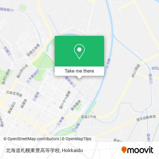 北海道札幌東豊高等学校 map