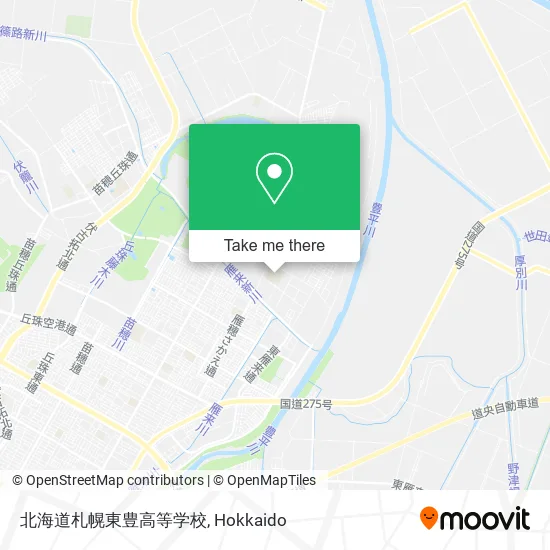 北海道札幌東豊高等学校 map