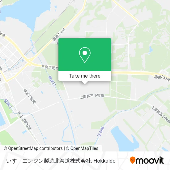 いすゞエンジン製造北海道株式会社 map