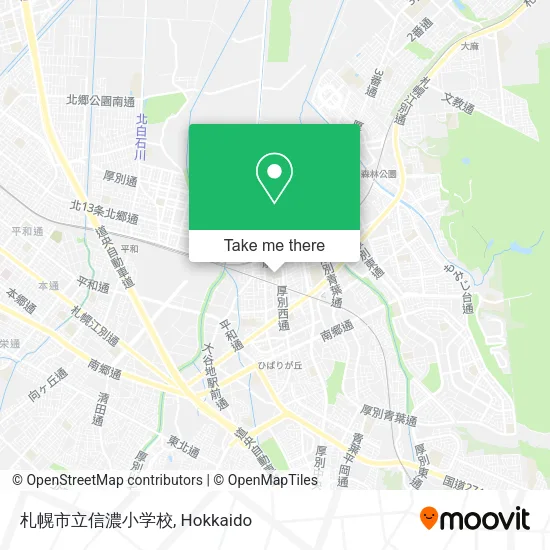 札幌市立信濃小学校 map