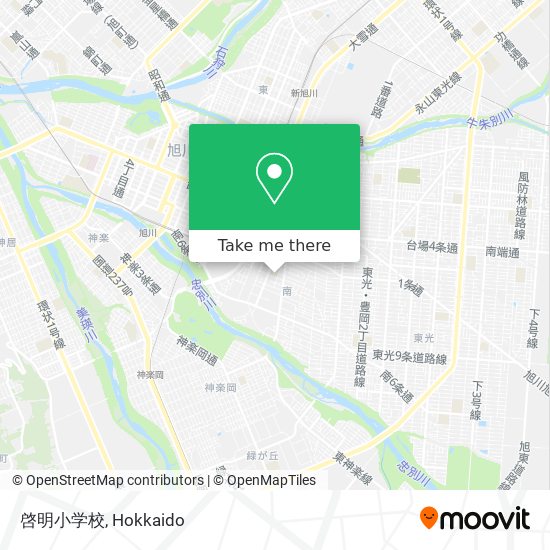 啓明小学校 map