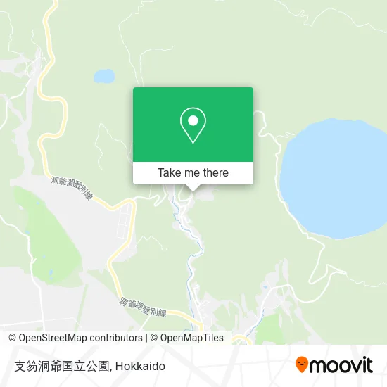 Shikotsu Toya National Park map