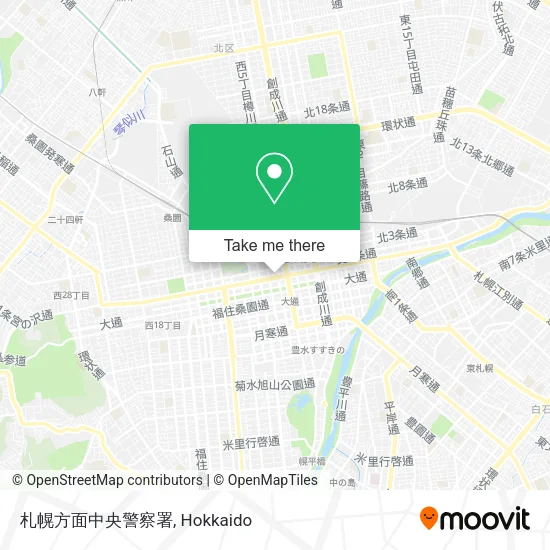 札幌方面中央警察署 map