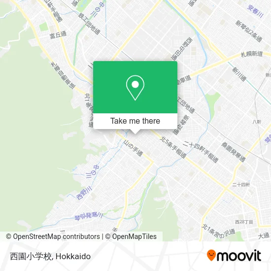西園小学校 map