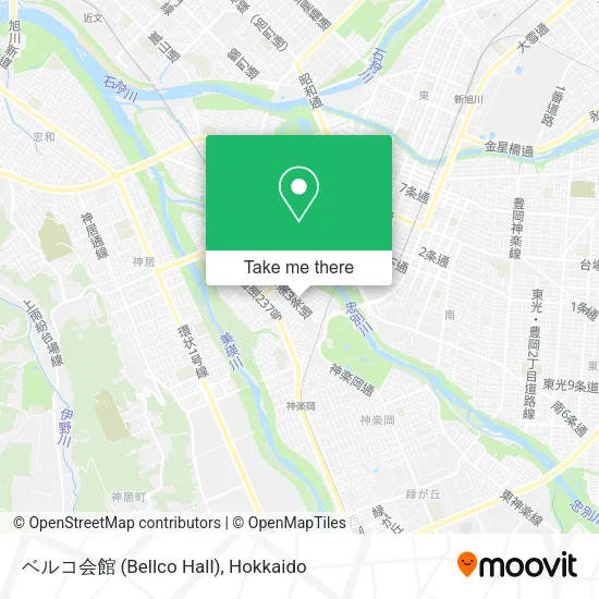 ベルコ会館 (Bellco Hall) map