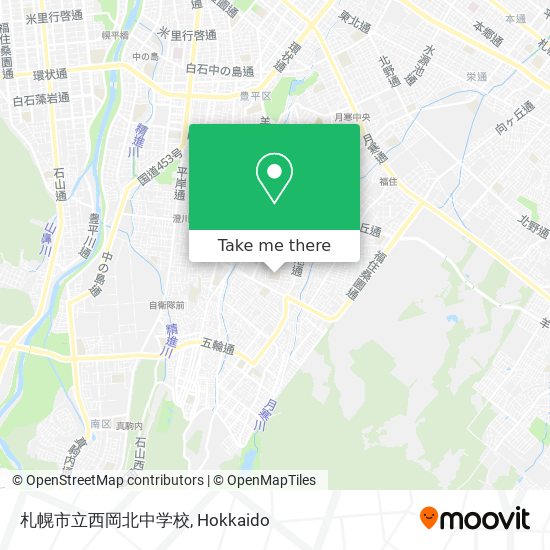 札幌市立西岡北中学校 map