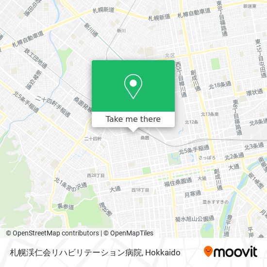 札幌渓仁会リハビリテーション病院 map