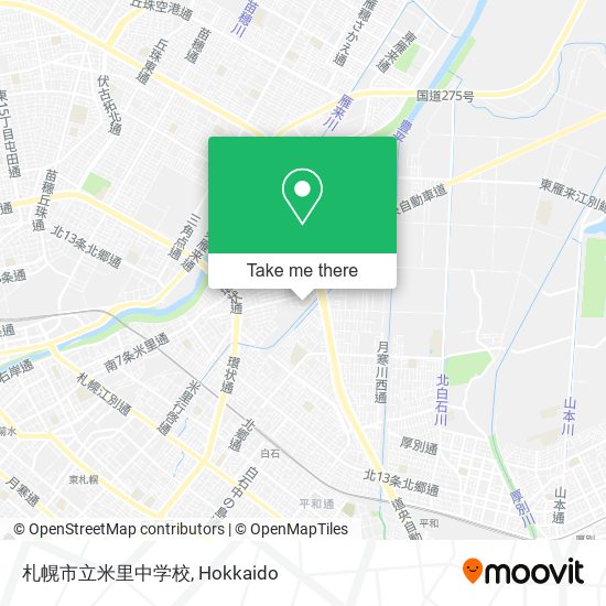 札幌市立米里中学校 map