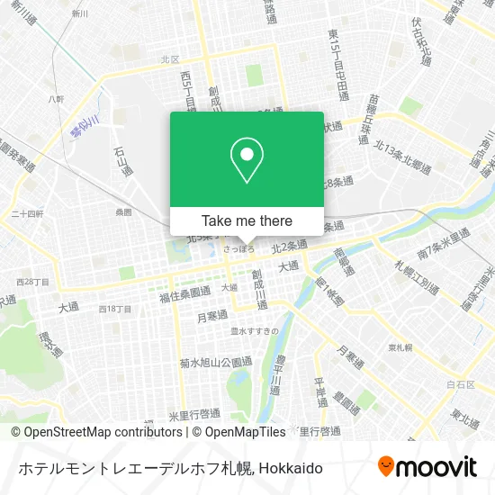 ホテルモントレエーデルホフ札幌 map