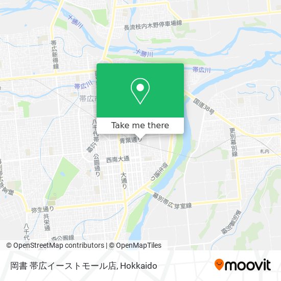 岡書 帯広イーストモール店 map