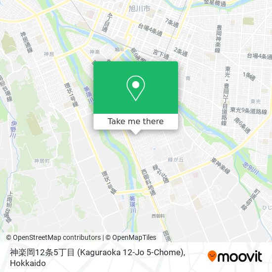 神楽岡12条5丁目 (Kaguraoka 12-Jo 5-Chome) map