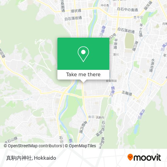 真駒内神社 map