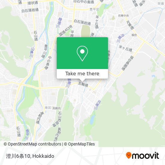 澄川6条10 map