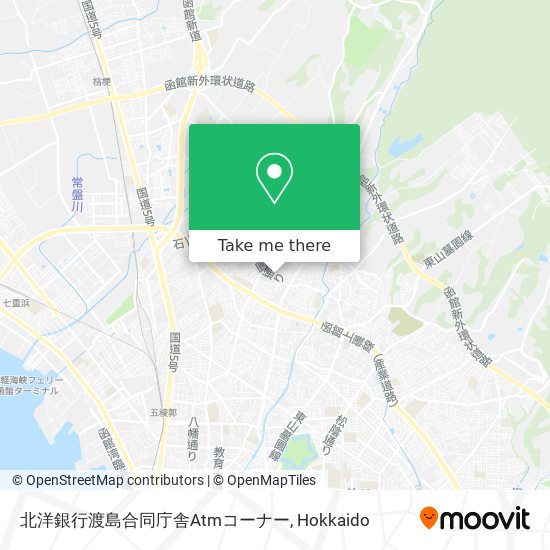 北洋銀行渡島合同庁舎Atmコーナー map