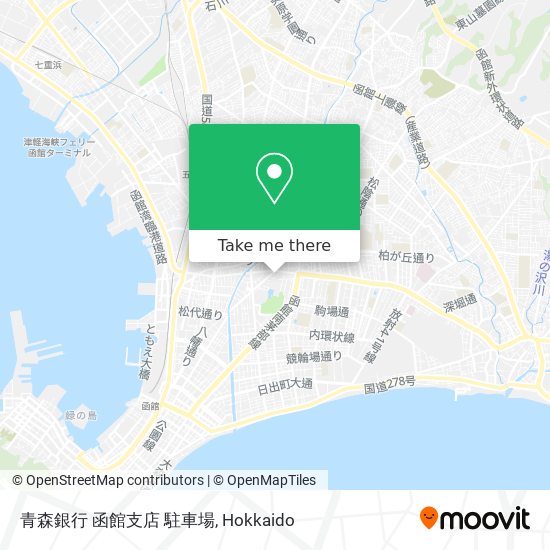 青森銀行 函館支店 駐車場 map