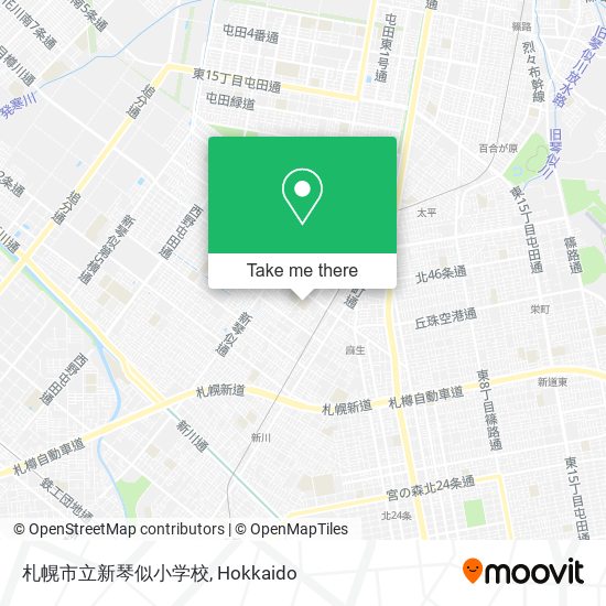 札幌市立新琴似小学校 map