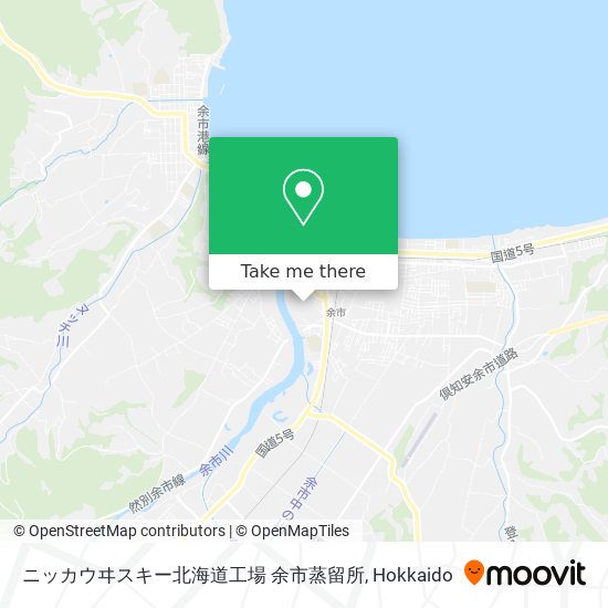 ニッカウヰスキー北海道工場 余市蒸留所 map