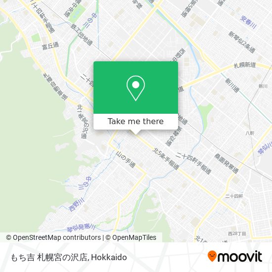 もち吉 札幌宮の沢店 map