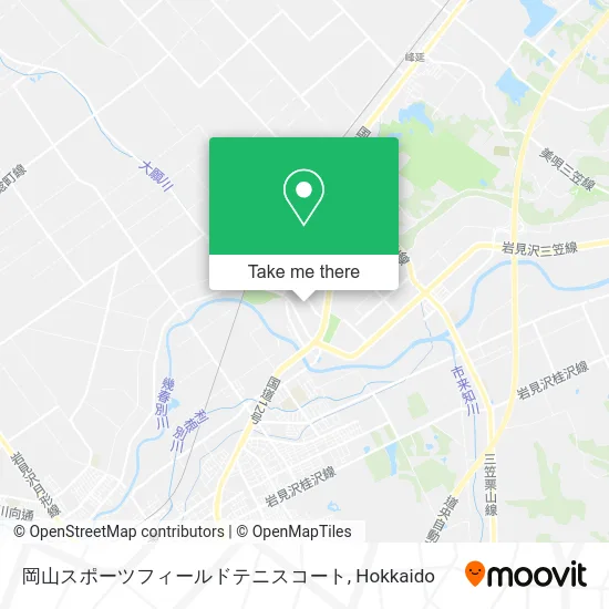 Okayama Sports Field Tennis Court map
