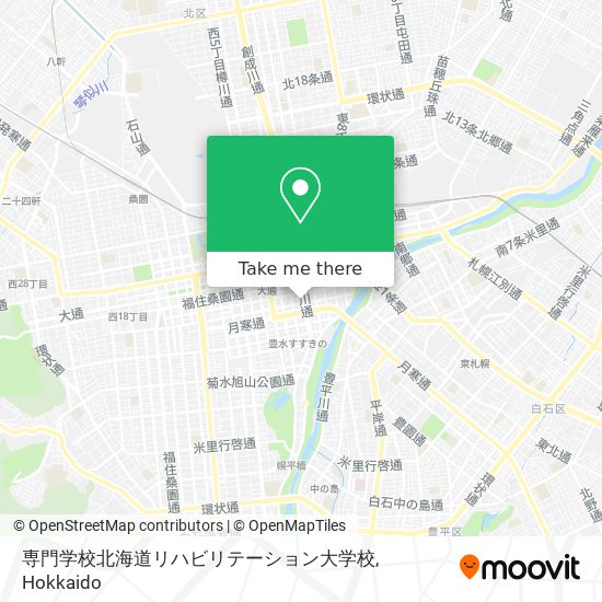 専門学校北海道リハビリテーション大学校 map